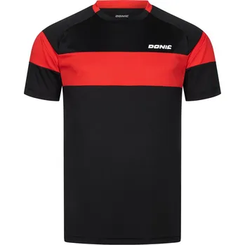 Tričko DONIC Slate černá/červené černá/červená XXL