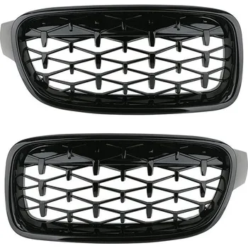 Karosérie UNI Přední maska ledvinky Diamond BMW 3 F30 F31 2012-2018 černá MS-043101