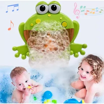 Bublifuk Automatický Bublinkovač do vany - zelený žabák