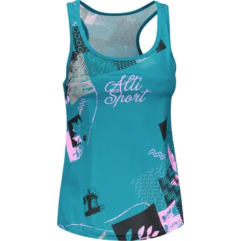 Dámské funkční tílko premium ALTISPORT VOJ/ALW009TIL01 EMERALD/SVĚTLE RŮŽOVÁ XS