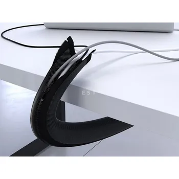 Organizér kabelů ASA 01018000004 Kabelový organizér ZIP, délka 750mm, šířka 30mm, šedý