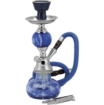 Dýmka 69067 Vodní dýmka modrá 29cm + kufr