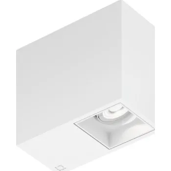 Wever & Ducré Kvádrové stropní svítidlo v jednoduchém designu Plano Petit Ceiling 1.0 Barva: Bílá, Teplota chromatičnosti: 3000 Kelvinů, Úhel vyzařování: 15° 162544W5 Kvádrové stropní svítidlo v jednoduchém designu Plano Petit Ceiling 1.0