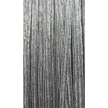 Textilní guma Guma pruženka plochá stříbrná 3 mm - 10 m