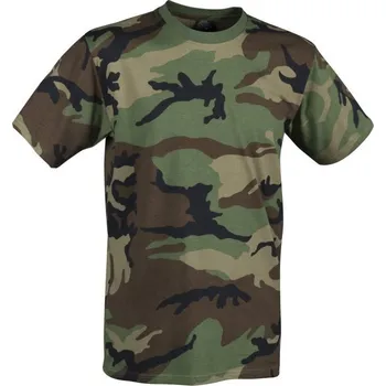 Pánské oblečení Triko HELIKON CLASSIC ARMY US WOODLAND S