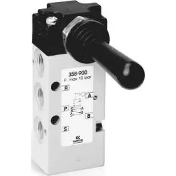 Ventil Camozzi Ventil 5/2 G1/8" 358-905 aretovaná páčka