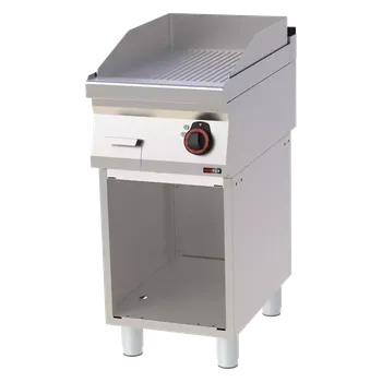 Grilovací deska 40x51 elektrická rýhovaná s podestavbou 400 V | REDFOX - FTR 70/40 E