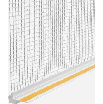 Stavební profil Den Braven Okenní profily pro zateplovací systémy s tkaninou 9 x 100 mm, délka 2,4 m 1,6 m,2 m,2,4 m,2,5 m