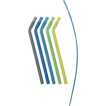 b.box Set silikonových brček - modrá/zelená