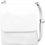 Malá bílá kožená crossbody kabelka no. 74