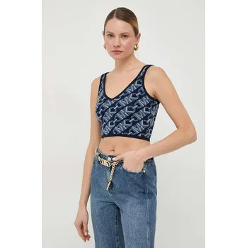 Top MICHAEL Michael Kors dámský, tmavomodrá barva MR460U19Z6 59X, vel. M