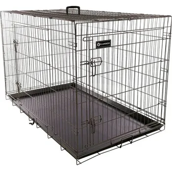 Pro psa Klec pro psy FLAMINGO Ebo Taupe 124x76x83cm (2 dveře)