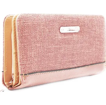 Peněženka Světle růžová zipová dámská peněženka Trace