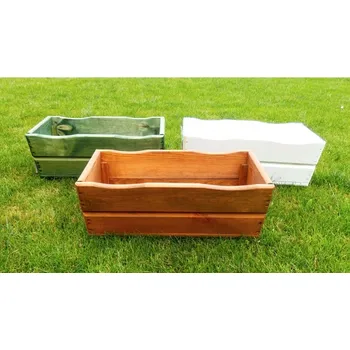 Truhlík Rojaplast Truhlík 44 / 64 cm - zelený, hnědý, přírodní Zelená 170 x 640 x 220 mm