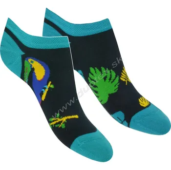 Dámské ponožky SKARPOL Veselé ponožky Skarpol-081-tukan Barva: čierna, Velikost: 35-38(22-24)