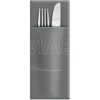 Papírový ubrousek WIMEX s.r.o. Ubrousek CutleryStar PREMIUM šedý 40 x 32 cm [50 ks]