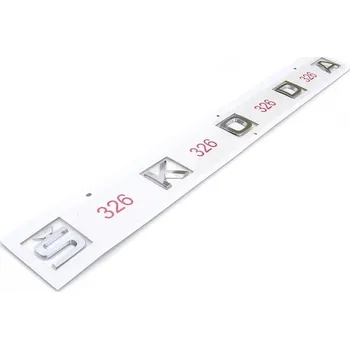 Znak automobilu Škoda Auto Zadní středový nápis ŠKODA pro Škoda Superb III Facelift (2019 - 2024) - originál, chromovaný