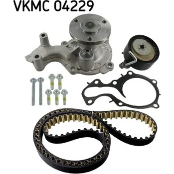 Vodní pumpa motoru Sada rozvodů - řemen s kladkami a vodní pumpa SKF VKMC 04229