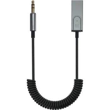 Audio kabel MG | MG WTODB Bluetooth audio adaptér 3.5mm jack, šedý