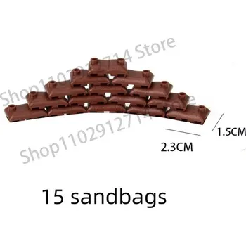 ostatní stavebnice Vojenská stavebnice raketové dělostřelectvo, figurky | styl lego - 045 pytel s pískem