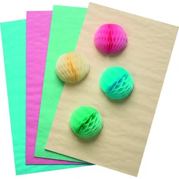 Umělecký papír Plástvový papír pastelový 20x33 cm 20g/m2 - 4 ks