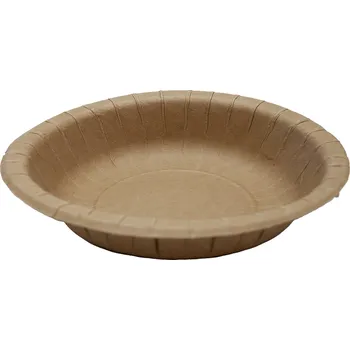 Jednorázové nádobí Papírový talíř hluboký na polévku / salát KRAFT (50 ks), ? 20 cm s tukovou bariérou (50 ks