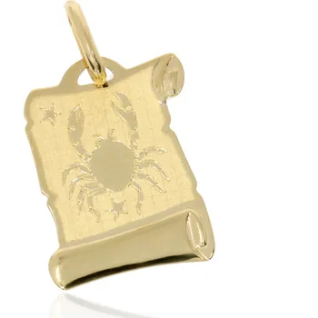 Přívěsek Zlatnictví Helios Zlatý pergamen - znamení zvěrokruhu Znamení: Rak