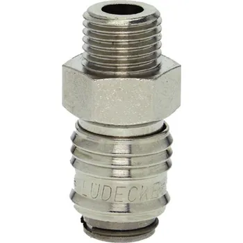 Lüdecke Rychlospojka Mini DN5 ESMN-A M12x1,5 vnější niklovaná