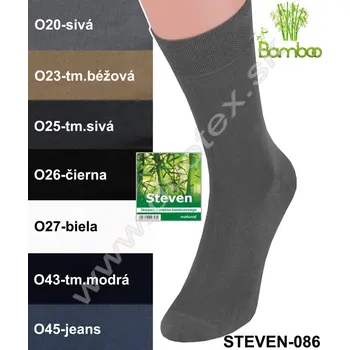 Dámské ponožky STEVEN Bambusové ponožky Steven-086 Barva: O25-tm.sivá, Velikost: 38-40(25-26)