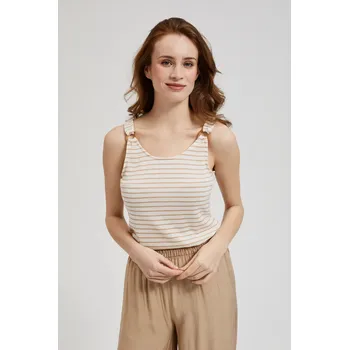 Dámské tílko MOODO - ecru bílá/béžová Marisse bílá | hnědá | kaki | krémová | vícebarevná 2728477