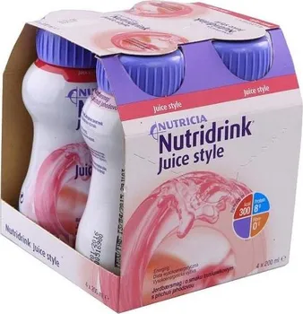 Speciální výživa Nutricia Nutridrink Juice Style 4x 200 ml