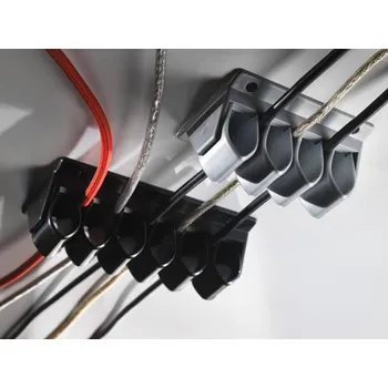 Organizér kabelů ASA 01001000003 Kabelový organizér CABLE GRIP, pro 5 kabelů, bílý