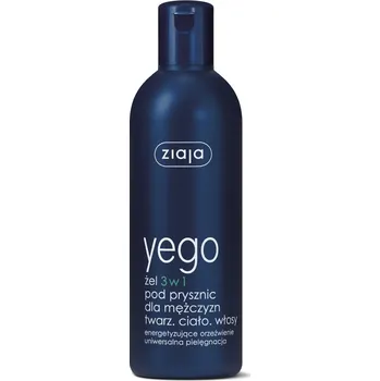 Sprchový gel Ziaja, Yego 3v1 sprchový gel pro muže obličej tělo vlasy 300ml