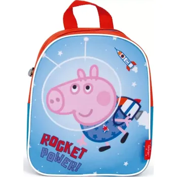 Školní batoh Peppa Pig Rocket backpack modrý 5l