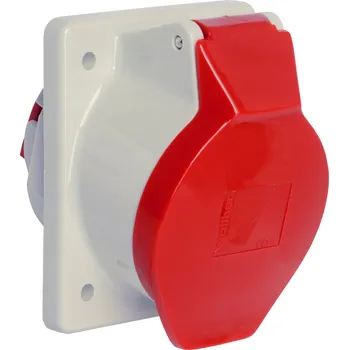 Elektrická zásuvka WALTHER 560 Vestavná zásuvka 63A 5P 400V 6h IP44, šikmá