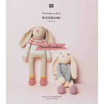 kreativní sada Rico Design Kniha návodů na háčkování Ricorumi Plyšáčci anglická verze