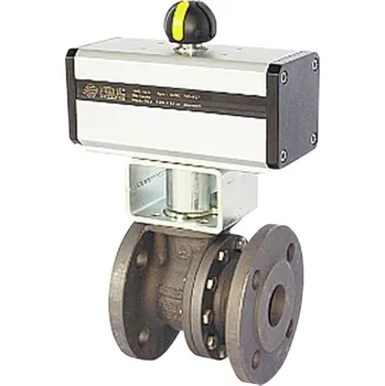 Vodovodní kohout PEKOS+Omal Kohout 02TTT PN16+pneupohon DA DN200