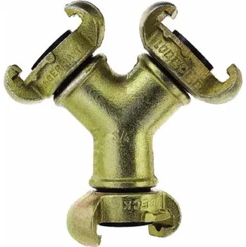 Hadicová spojka Lüdecke Rozdvojka 3/4" litina + 2x KAGO34