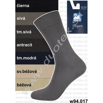 Pánská móda WOLA Pánské ponožky w(u)94.017 Barva: sivá, Velikost: 39-41(26-27)