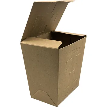 Jednorázové nádobí Papírová krabička na hranolky KRAFT 150g (50 ks) s tukovou bariérou, FSC Mix