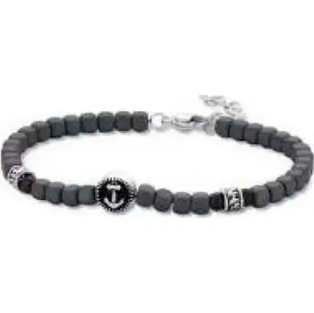 Náramek Victoria VBNACA60421 náramek kotva černý