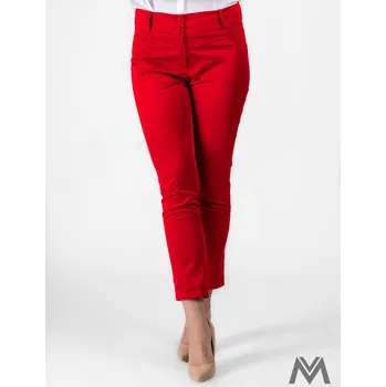 Dámské kalhoty Elegantní dámské kalhoty červené VS-DN-1802, VELIKOST S