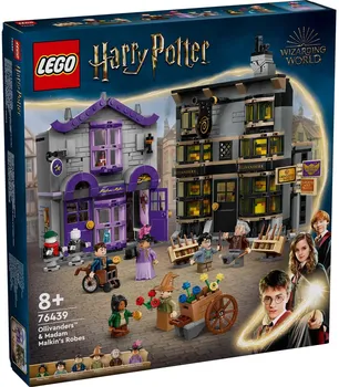 Stavebnice LEGO LEGO Harry Potter 76439 Ollivanderův obchod a Obchod madame Malkinové