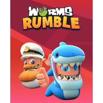 Počítačová hra ESD GAMES ESD Worms Rumble Captain & Shark Double Pack ESD-9234