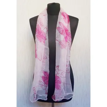 Šála Delší šála z hedvábí—mák