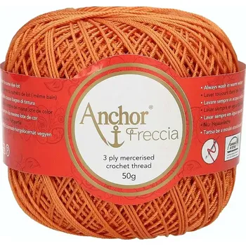 Příze Anchor Freccia 12 - 1003 Dýňová (Háčkovací příze Anchor Freccia 12 - 1003 Dýňová)