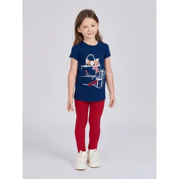 Dívčí legíny Dívčí legginy With Hearth - malinová 104