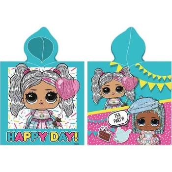 Dívčí župan Dětské pončo L.O.L. Surprise Happy Day LOL > varianta LOL 120