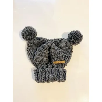 Obleček pro psa Pet Amour Čepice s bambulí pro psy Paris šedá Velikost: M