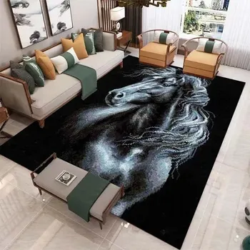 Koberec Moderní dětský koberec s koněm - 20,60 x 90 cm 24 x 36 palců